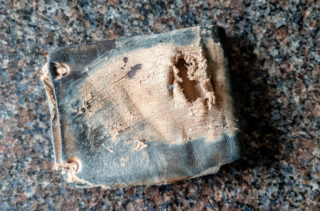 wallet saves motorcycle rider from severe road rash