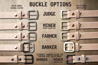 rought out belt buckle options
