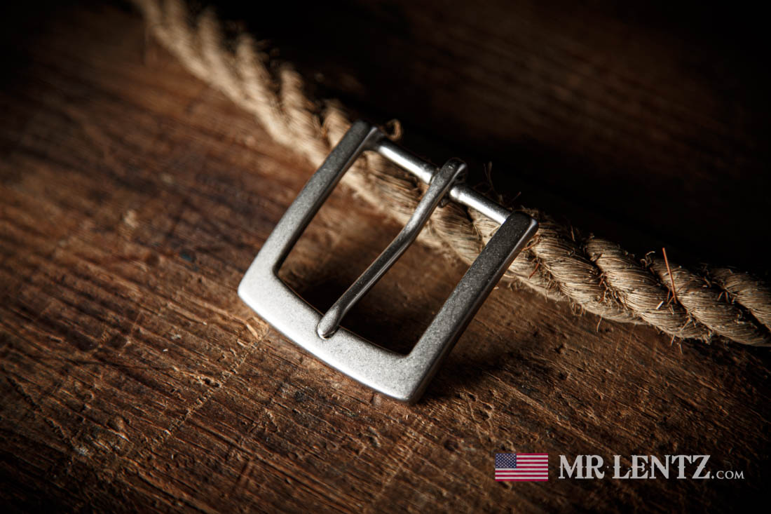 belt buckle made from solid brass with nickel finish