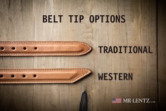 dress belt tip style options