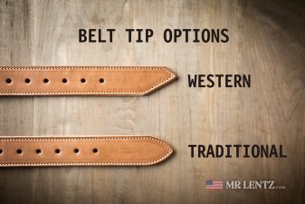 belt tip options for belts with lining