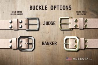 buckle options for wide rough out belt