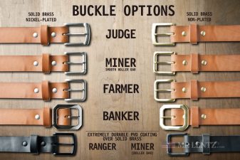 buckle options for single layer gun belts