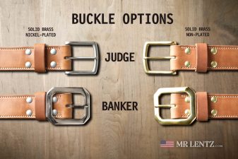 buckle options for lined belts