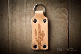 tan cactus keychain