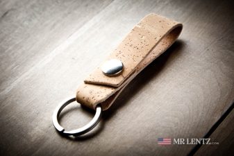 cork keychain with snap