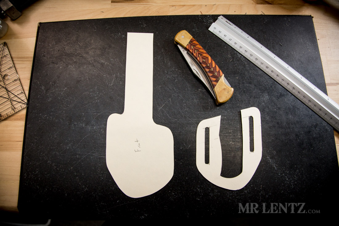 wet formed knife sheath templates