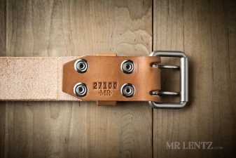 back of double tongue belt