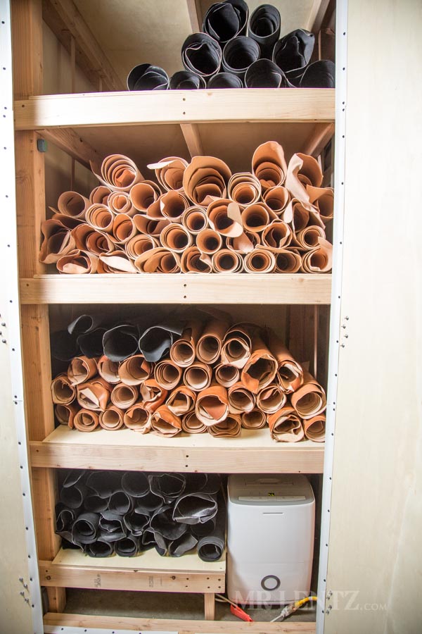 leather storage cabinet