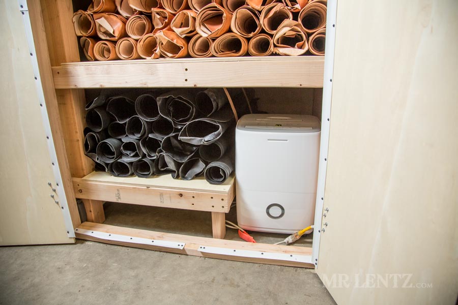 dry cabinet for leather