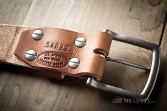 back side of sinle layer gun belt