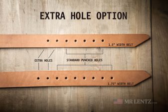 extra hole options for gun belts