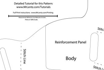 Glock leather holster pattern