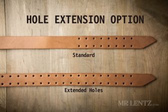 double tongue belt extended hole option