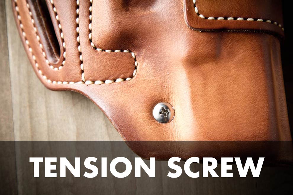 tension screw holster button