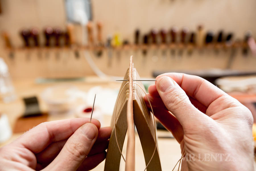 ending a saddle stitch