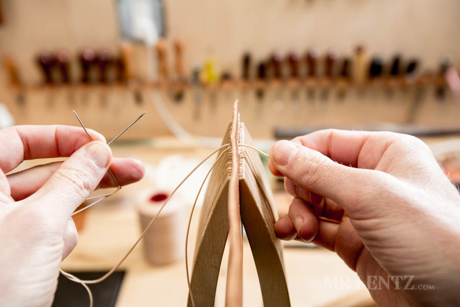 finishing stitching leather goods