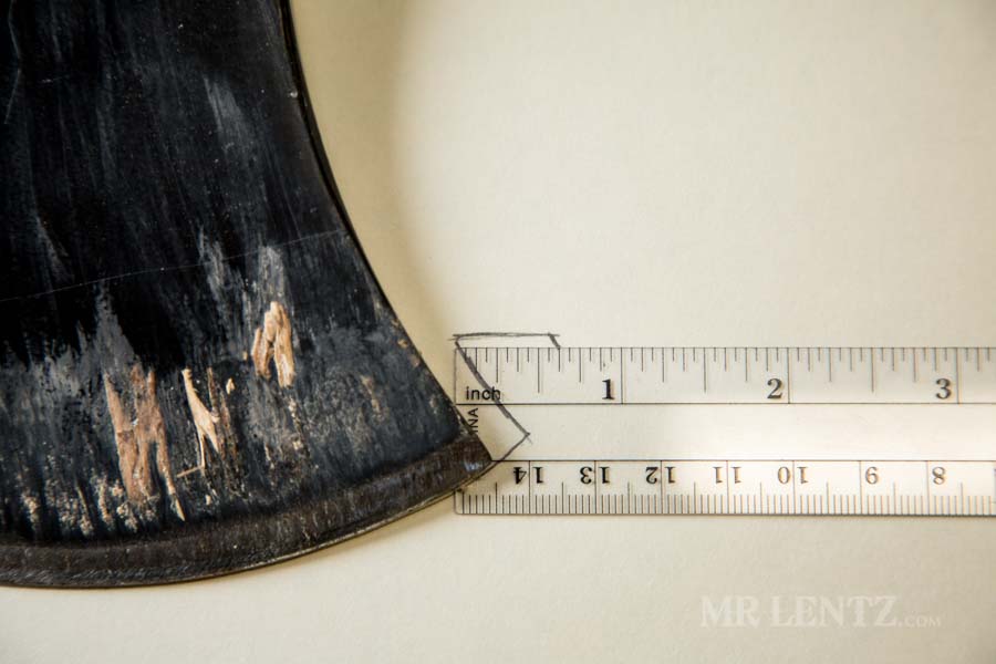 making an axe sheath template