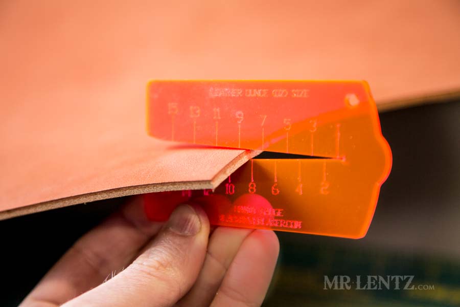 thickness of leather for axe sheath