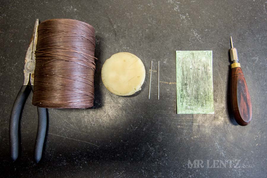 stitching supplies for axe sheath