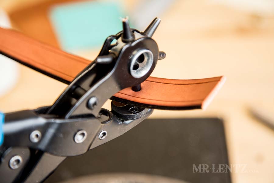 punching the button hole