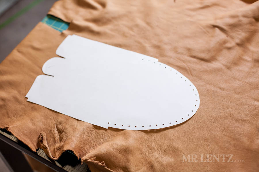 tracing deer skin moccasins