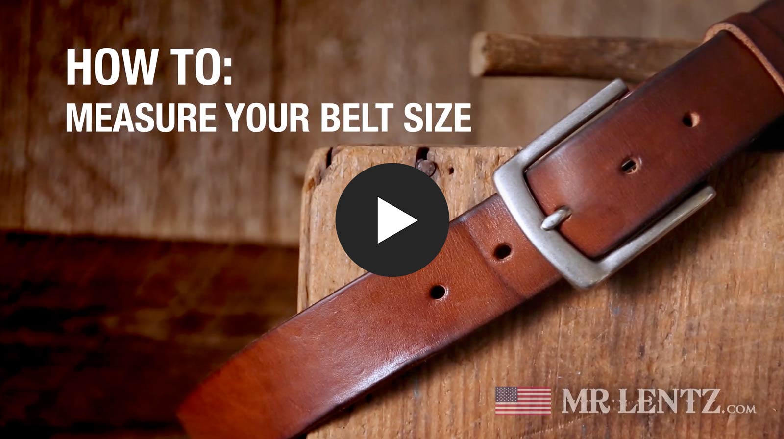 How to measure your belt size video