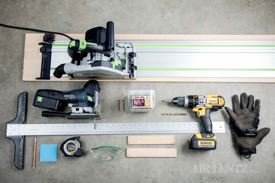 tools for installing plywood walls