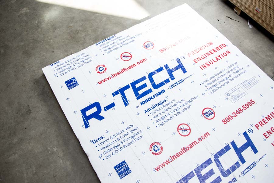 foam insulation used for cutting plywood