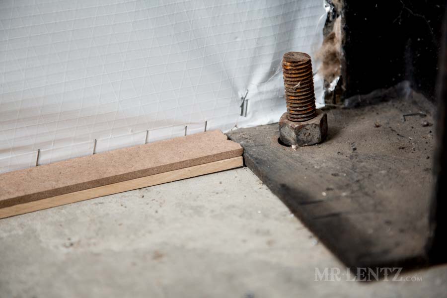 shims for instaling plywood walls