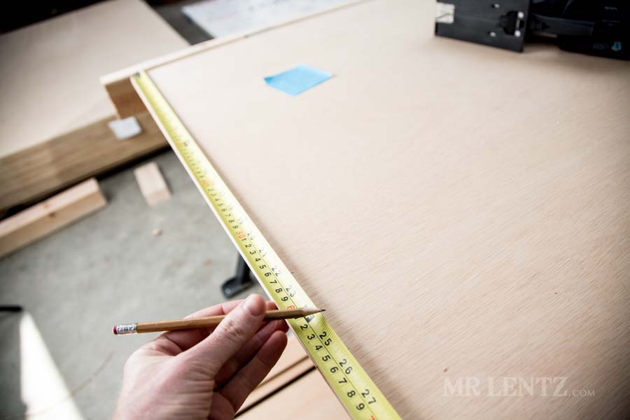 measuring plywood for obstruction