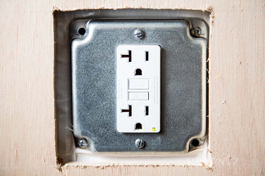 electric box in plywood