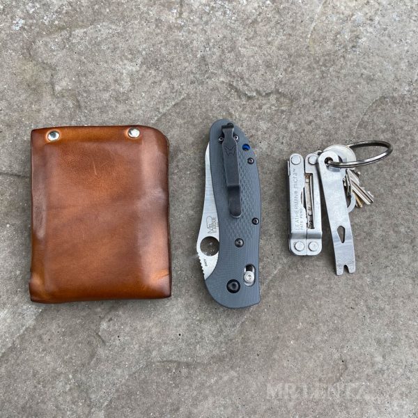 pocket dump leather wallet customer photo