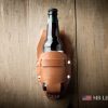 leather beer holster inbrown