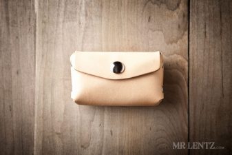 tan leather coin purse