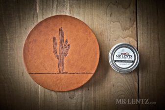 leather coasters with conditioner