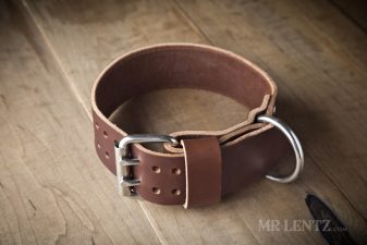 large leather dog collar for strong dogs