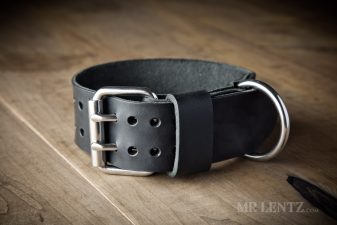 large leather dog collar for strong dogs