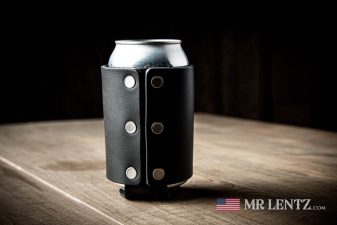 can koozie made out of leather