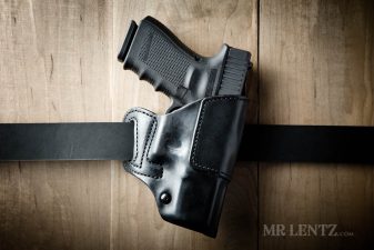 fbi cant for black leather glock holster with tension screw