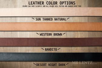 leather belt color options