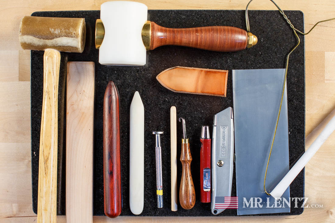 tools needed for wet forming a leather holster