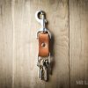 leather keychain fob