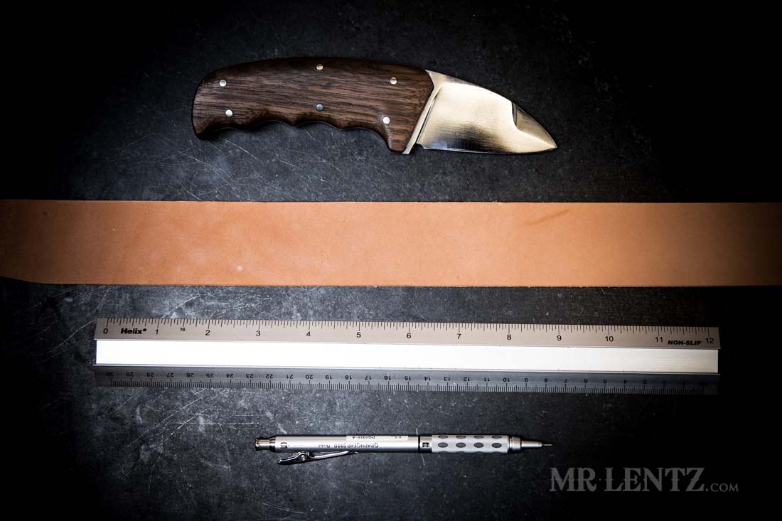 tools needed to make a template for a knife sheath