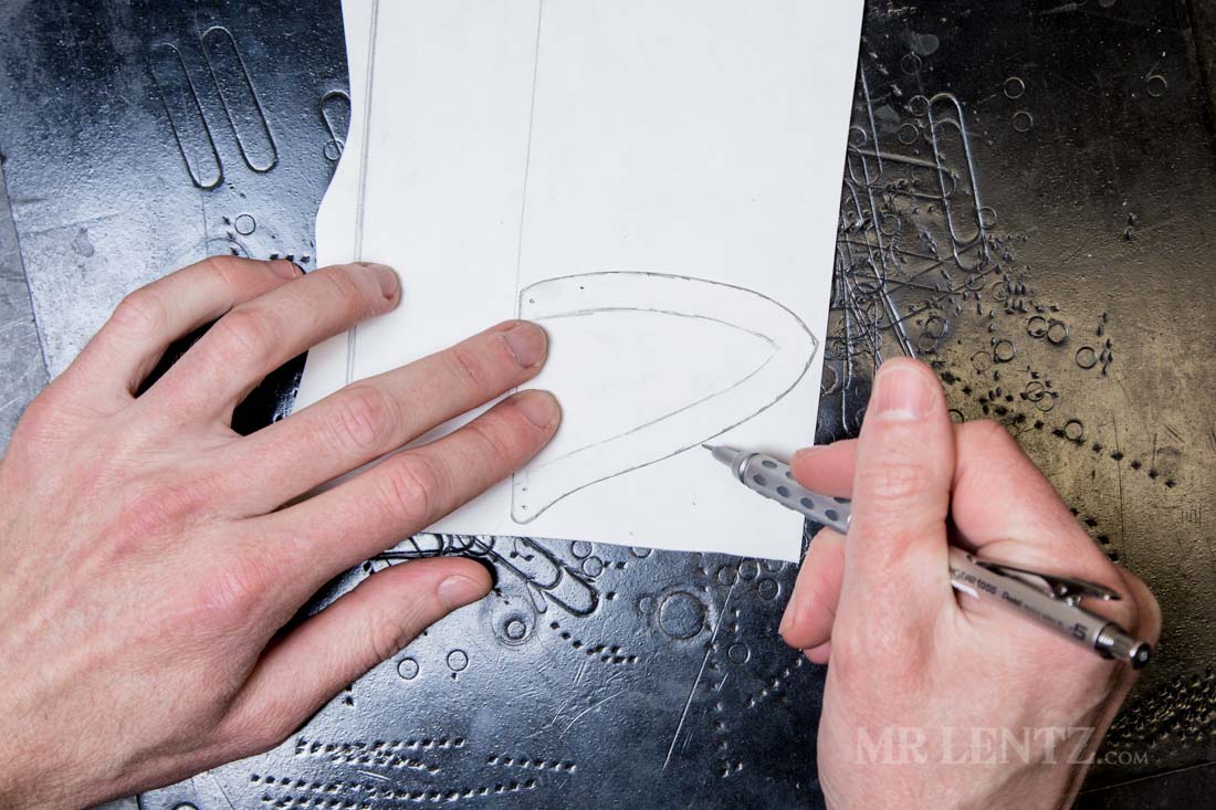 tracing knife template