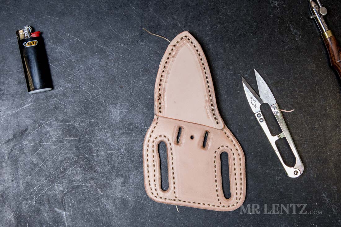 sewn knife sheath
