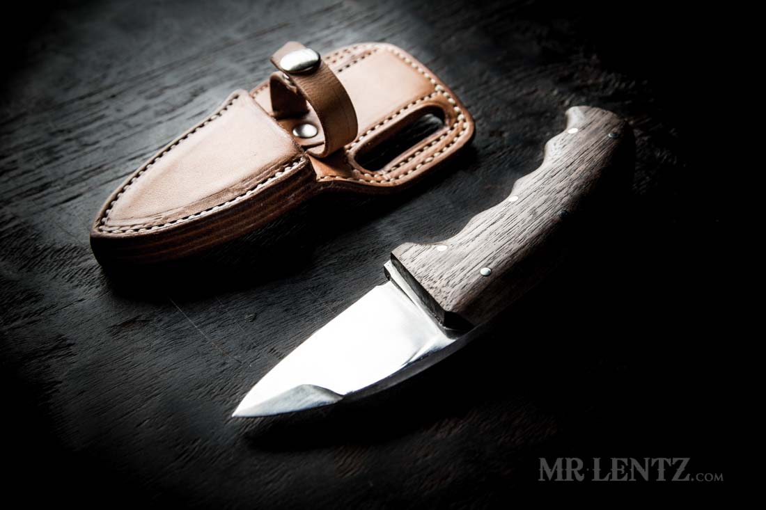 Handmade knife sheath and knife
