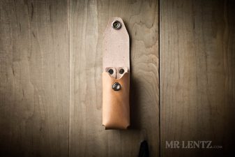 open leatherman sheath in brown