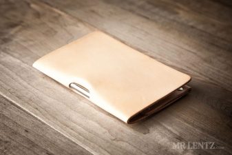 minimal leather notebook cover