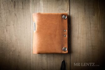 secure travel wallet in brown